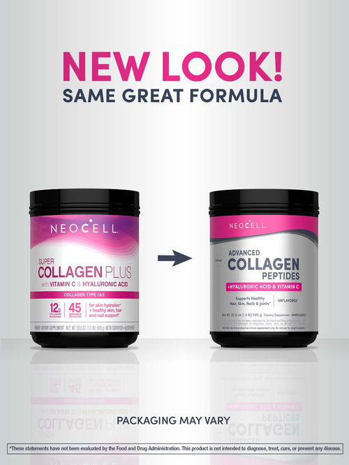Advanced Collagen Peptides + Hyaluronic Acid + C, 20.6 oz (585 g) Powder