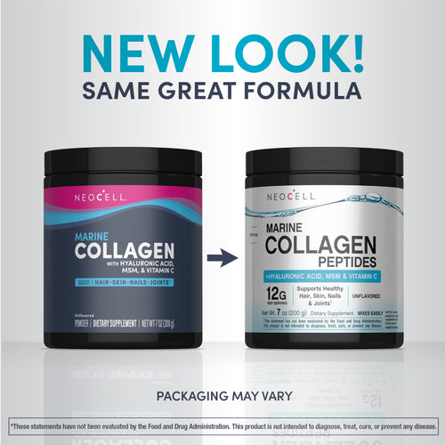Marine Collagen Peptides + Hyaluronic Acid, MSM & C Powder, 7 oz (200 g) Powder