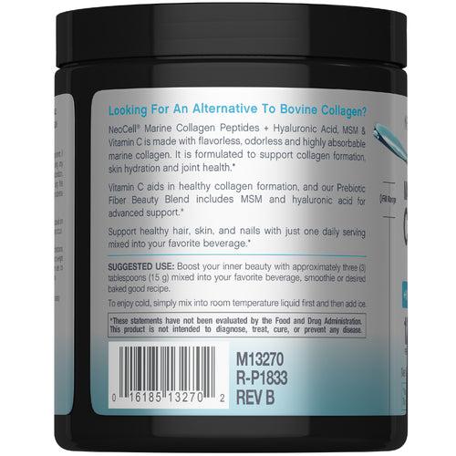 Marine Collagen Peptides + Hyaluronic Acid, MSM & C Powder, 7 oz (200 g) Powder