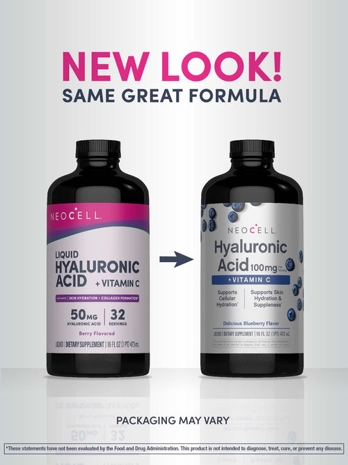 Hyaluronic Acid plus C Liquid (Delicious Blueberry Flavor), 16 fl oz (473 mL) Bottle