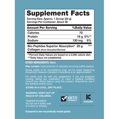 Collagen Bio-Peptides Grassfed, 20 oz (567 g) Powder