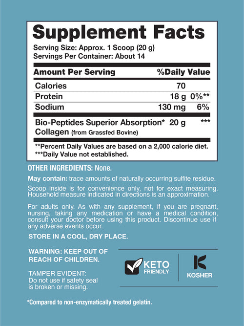 Collagen Bio-Peptides Grassfed, 10 oz (283 g) Powder