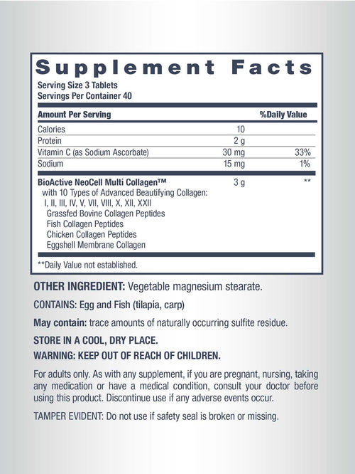 Multi Collagen Advanced Beauty Series, 120 Caplets