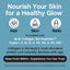 Product highlights graphic stating 'Nourish Your Skin for a Healthy Glow', supports Hair, Skin, Nails, with Multi Collagen Bio-Peptides.