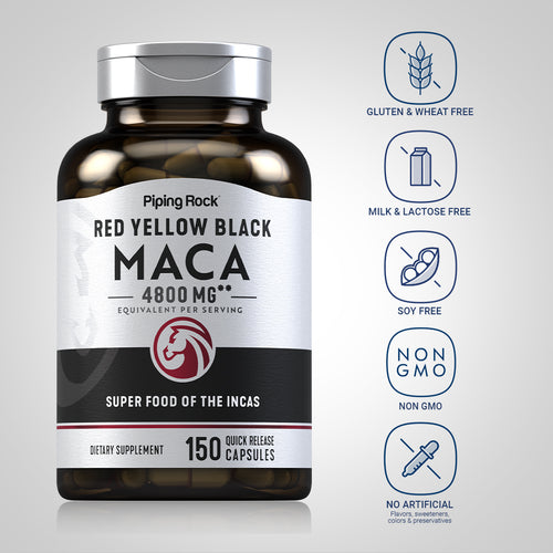 Maca, 4800 mg (per serving), 150 Quick Release Capsules