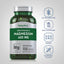 Magnesium bottle with icons indicating gluten, wheat, milk, and lactose free, non-GMO, no artificial flavors, sweeteners, or preservatives.
