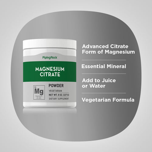 Magnesium Citrate Powder, 8 oz (227 g) Bottle