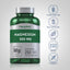 Magnesium bottle with icons indicating Gluten & Wheat Free, Milk & Lactose Free, Soy Free, Non-GMO, No Artificial Sweeteners, Vegetarian.