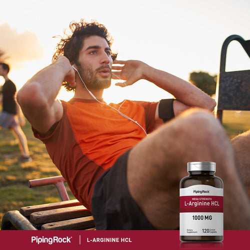 Mega Strength L-Arginine HCL, 1000 mg, 120 Coated Caplets