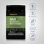 NAD+ Resveratrol bottle with icons indicating Gluten, Wheat, Milk, Lactose, and Soy Free, Non GMO, No Artificial Flavors/Sweeteners/Colors.