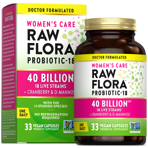 Women's Care Probiotic-18 40 Billion, 33 Vegan Capsules