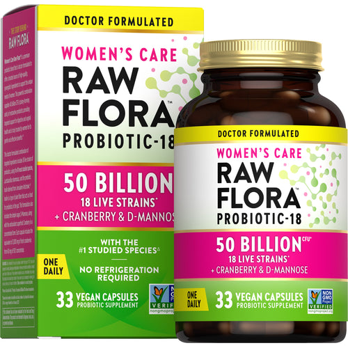 Women's Care Probiotic-18 50 Billion, 33 Vegan Capsules