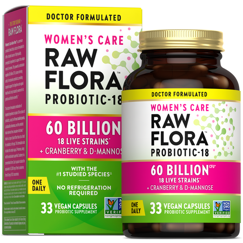 Women's Care Probiotic-18 60 Billion, 33 Vegan Capsules