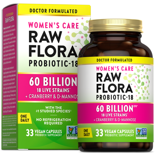 Women's Care Probiotic-18 60 Billion, 33 Vegan Capsules