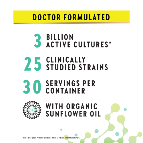 Probiotic 25 Strains 3 Billion Liquid (Organic), 1 fl oz (30ml) Bottle
