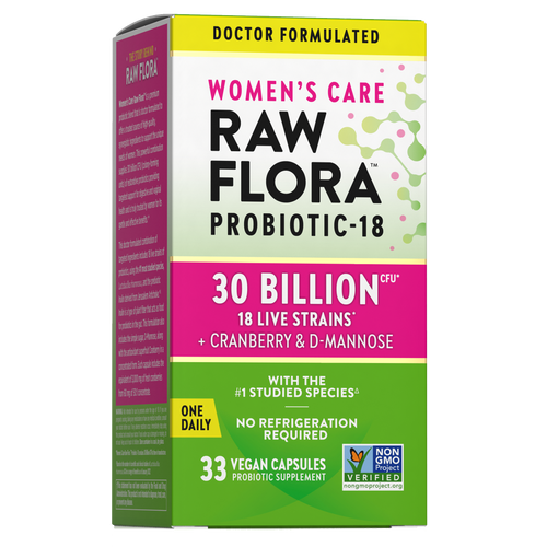 Women's Care Probiotic-18 30 Billion, 33 Vegan Capsules