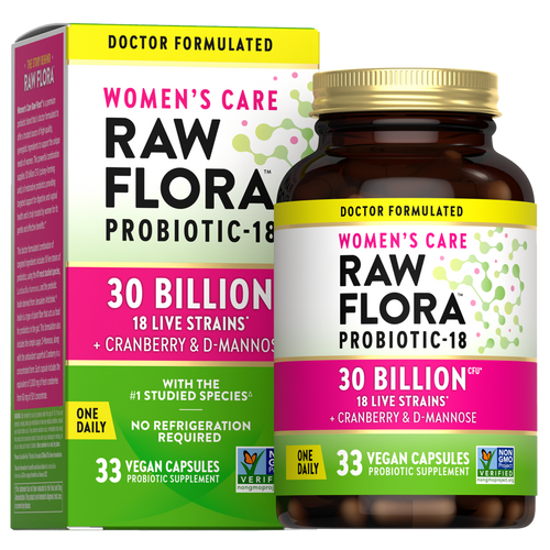 Women's Care Probiotic-18 30 Billion, 33 Vegan Capsules