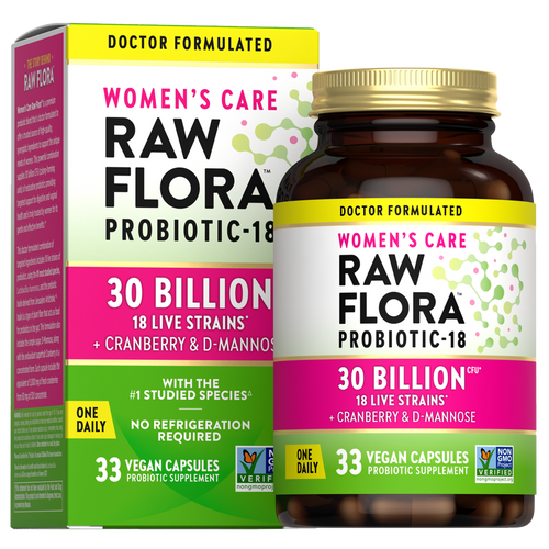 Women's Care Probiotic-18 30 Billion, 33 Vegan Capsules