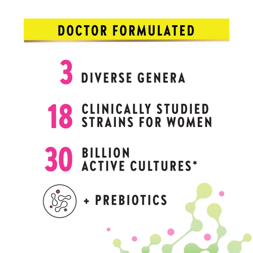 Women's Care Probiotic-18 30 Billion, 33 Vegan Capsules