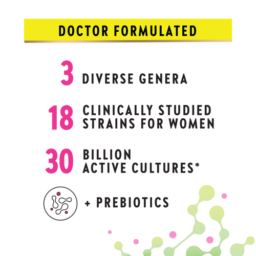 Women's Care Probiotic-18 30 Billion, 33 Vegan Capsules