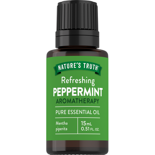 Peppermint Pure Essential Oil, 1/2 fl oz (15 mL) Dropper Bottle
