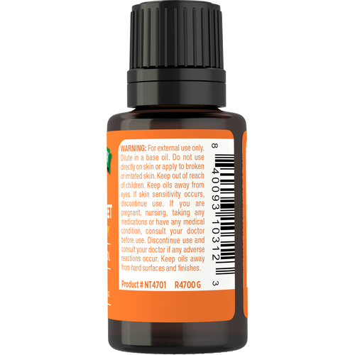 Orange Sweet Pure Essential Oil, 1/2 fl oz (15 mL) Dropper Bottle