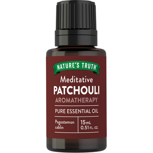 Patchouli Pure Essential Oil, 1/2 fl oz (15 mL) Dropper Bottle
