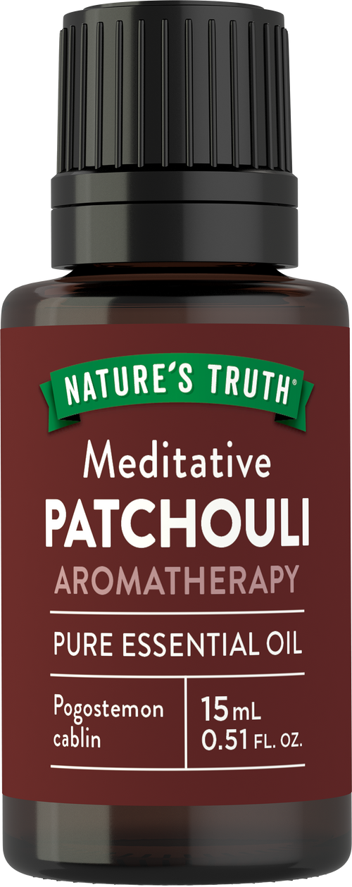 Patchouli Pure Essential Oil, 1/2 fl oz (15 mL) Dropper Bottle