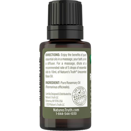 Rosemary Pure Essential Oil, 1/2 fl oz (15 mL) Dropper Bottle