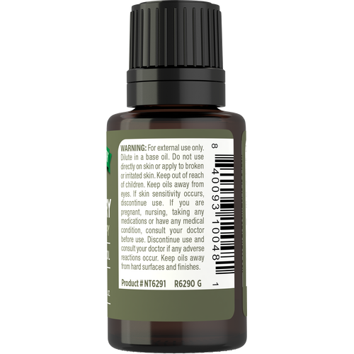 Rosemary Pure Essential Oil, 1/2 fl oz (15 mL) Dropper Bottle
