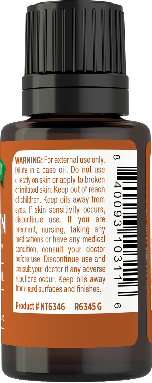 Cinnamon Leaf Pure Essential Oil, 1/2 fl oz (15 mL) Dropper Bottle