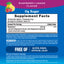 Supplement Facts for NV Calm Raspberry Lemon. Includes ingredients, serving size, and nutritional information.