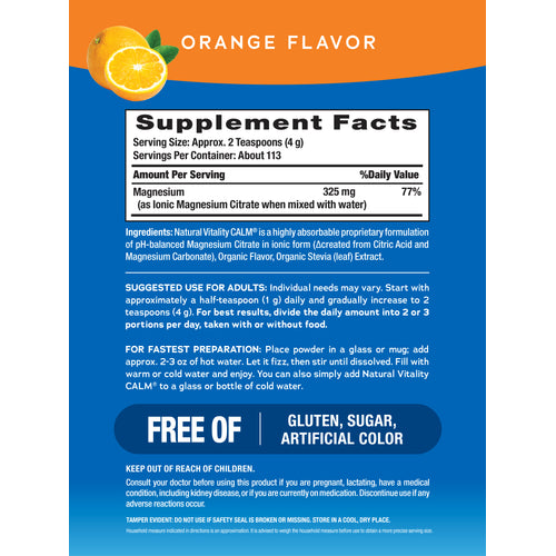 CALM Powder Orange, 16 oz (453 g)