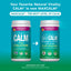 Two Natural Vitality tubs: Calm Plus Calcium and MaxCalm Plus Calcium, Raspberry-Lemon flavor, 16 oz (453 g).