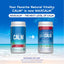 Natural Vitality CALM® Cherry Flavored Drink Mix beside rebranded MAXCALM®, 16 oz (453 g), both magnesium supplements.