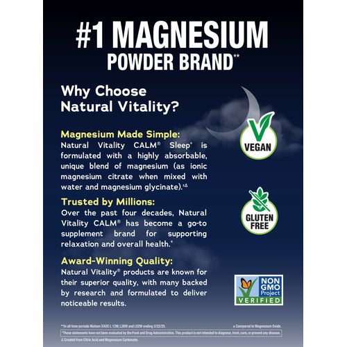 CALM Sleep with Melatonin Powder Wildberry, 16 oz (453 g)