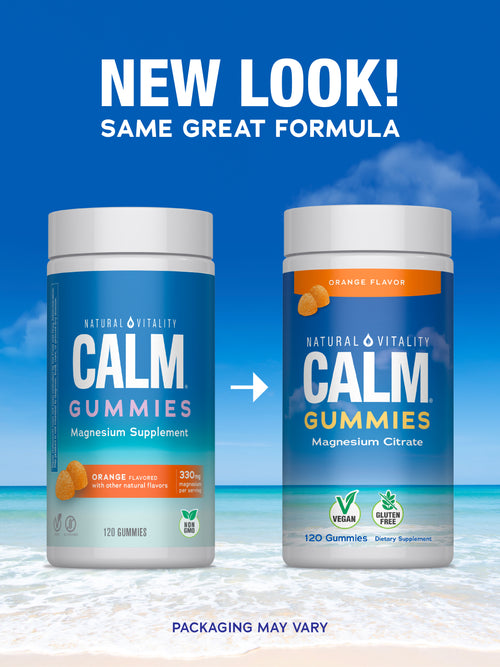 CALM Gummies Orange Flavor, 120 Tasty Gummies