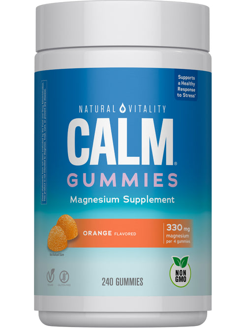 CALM Gummies Orange Flavor, 240 Tasty Gummies