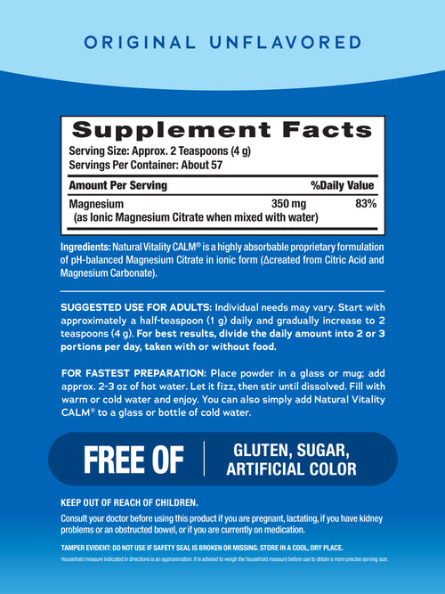CALM Powder Unflavored, 8 oz (226 g)