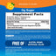 Supplement Facts panel for NV Calm Orange, 8 oz (226 g) bottle, detailing ingredients and nutritional information.