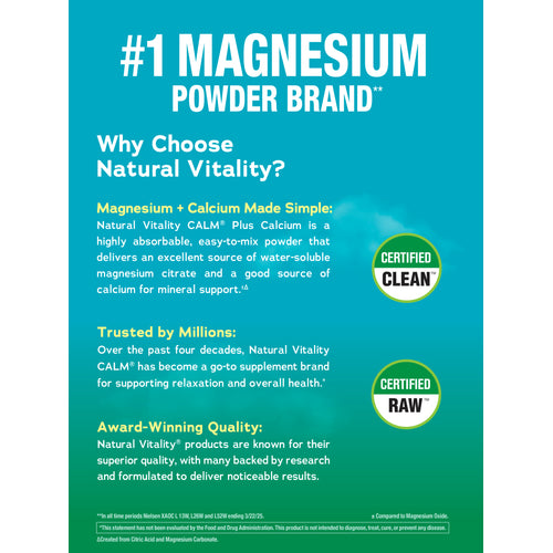 CALM plus Calcium Powder Unflavored, 8 oz (227 g)