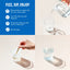 Product highlights graphic stating FIZZ, SIP, ENJOY; Place powder in glass with hot water, let fizz and stir, fill cup with water, then sip and enjoy.