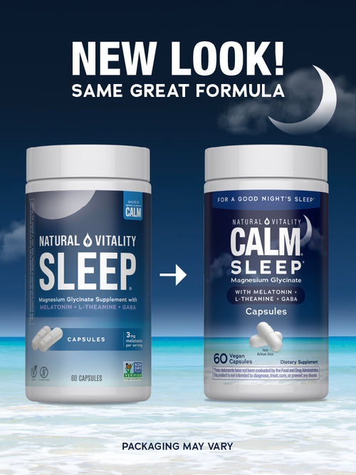 CALM Sleep with Melatonin, 60 Vegan Capsules