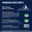 Infographic: Certified RAW, Certified CLEAN, Non-GMO Project Verified. Natural Vitality MAXCALM Sleep aids restful sleep.