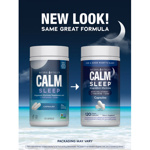 CALM Sleep with Melatonin, 120 Vegan Capsules