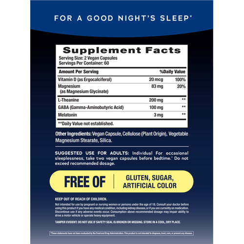 CALM Sleep with Melatonin, 120 Vegan Capsules