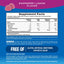 The Supplement Facts panel for Calm Raspberry Lemon Gummies displays nutritional information and ingredient details.