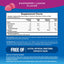 Supplement Facts for NV Calm Raspberry-Lemon Gummies 3 Pack, detailing nutritional information.
