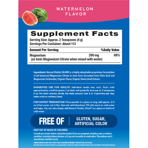 CALM Powder Watermelon, 16 oz (453 g)