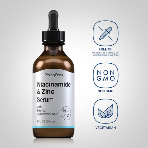 Niacinamide and Zinc Serum, 2 fl oz (59 mL) Dropper Bottle